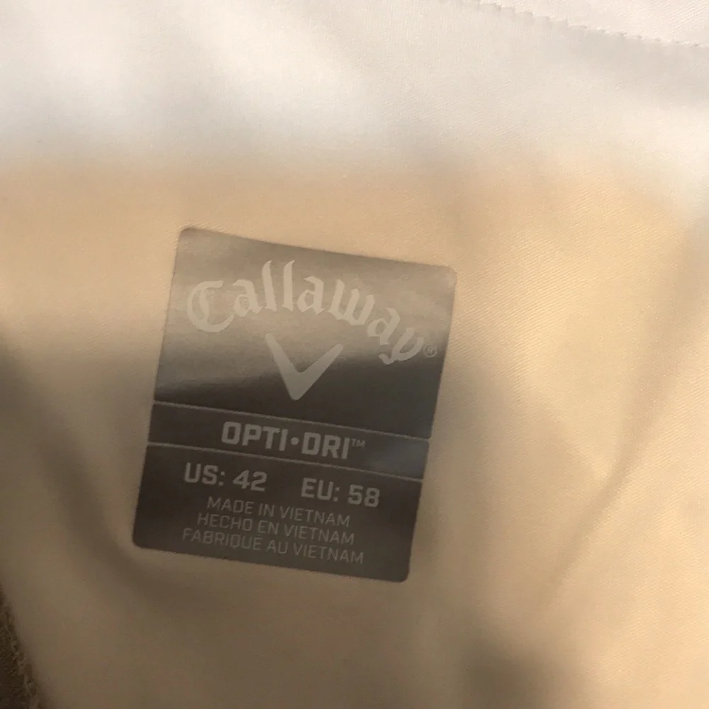 Callaway Golf Shorts Men's Opti-Dri Performance Lightweight Khaki Size 42